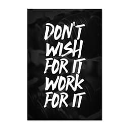 image-Fitness Gym Motivational Signs Wall Art Canvas Painting Black White Minimalist And Posters Office Decorative Pictures
