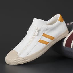 image-Fashion Casual Sports Shoes Flat Small White