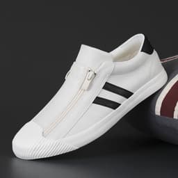 image-Fashion Casual Sports Shoes Flat Small White