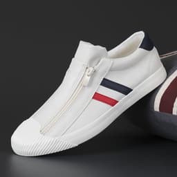 image-Fashion Casual Sports Shoes Flat Small White