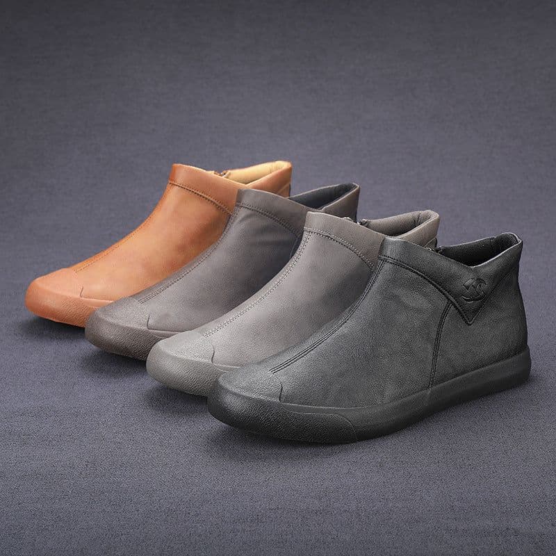 image-High Top Shoes Casual Shoes English Leather