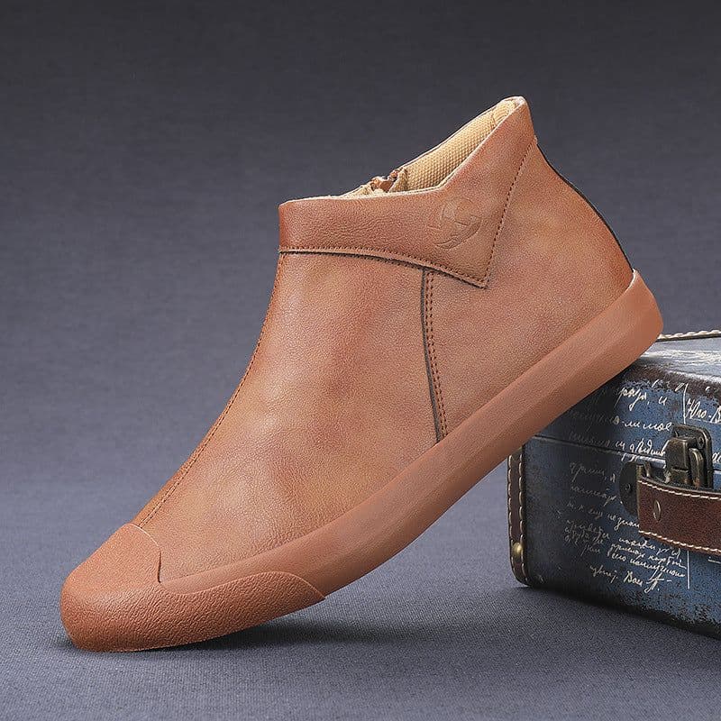 image-High Top Shoes Casual Shoes English Leather