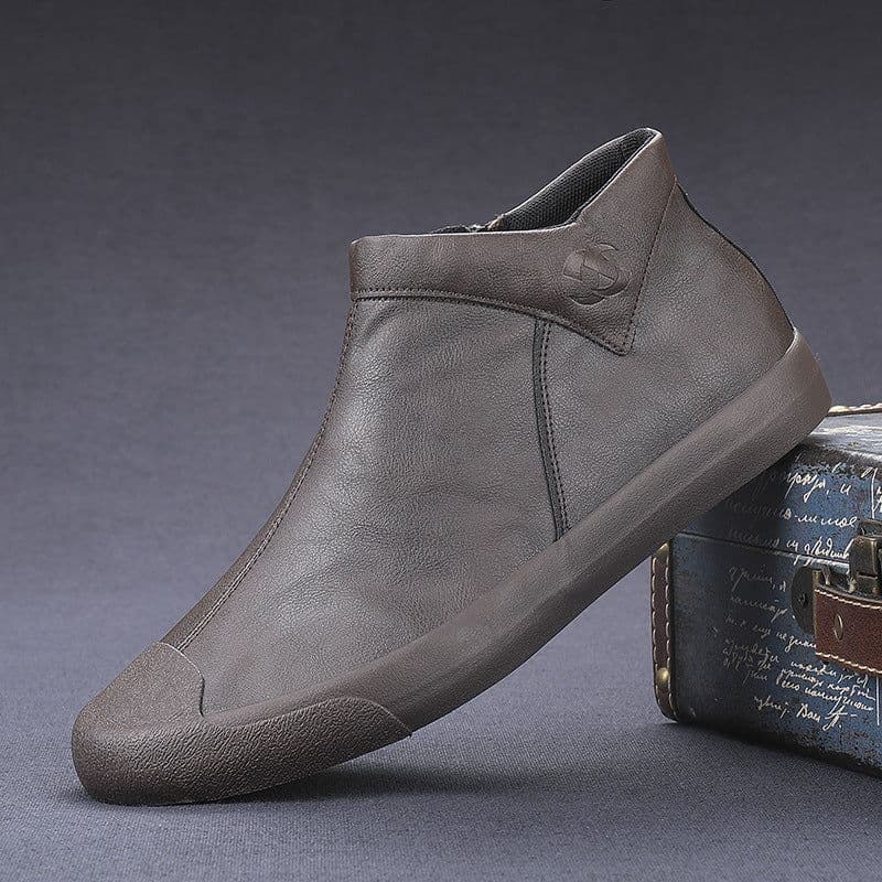 image-High Top Shoes Casual Shoes English Leather