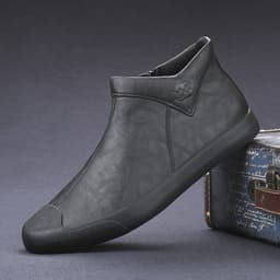 image-High Top Shoes Casual Shoes English Leather