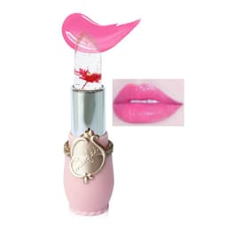 image-Cross-border emaymei dried flower gold leaf jelly color-changing lipstick transparent flower lipstick moisturizing color-changing lipstick wholesale