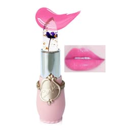 image-Cross-border emaymei dried flower gold leaf jelly color-changing lipstick transparent flower lipstick moisturizing color-changing lipstick wholesale