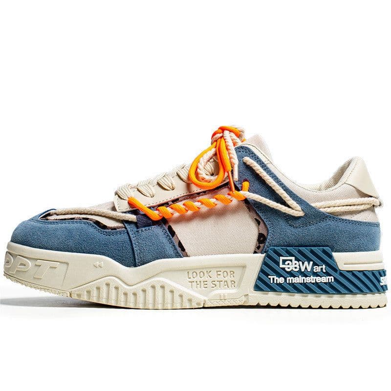 image-Summer Fashion Hong Kong Style Canvas Color Matching Low-top Youth