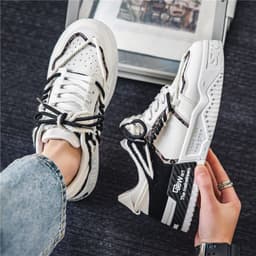 image-Summer Fashion Hong Kong Style Canvas Color Matching Low-top Youth