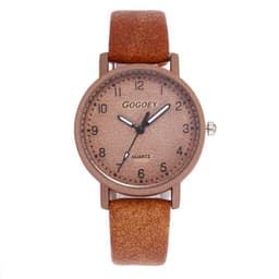 image-Gogoey Literary Belt Watch - 30mm Quartz, Leather, Forest Style