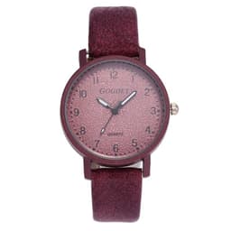 image-Gogoey Literary Belt Watch - 30mm Quartz, Leather, Forest Style