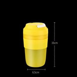 image-Portable Blender Juicer Cup Rechargeable With 4 Blades For Shakes And Smoothies Maker 400ml Fresh Fruit Mixer Juicer Cup