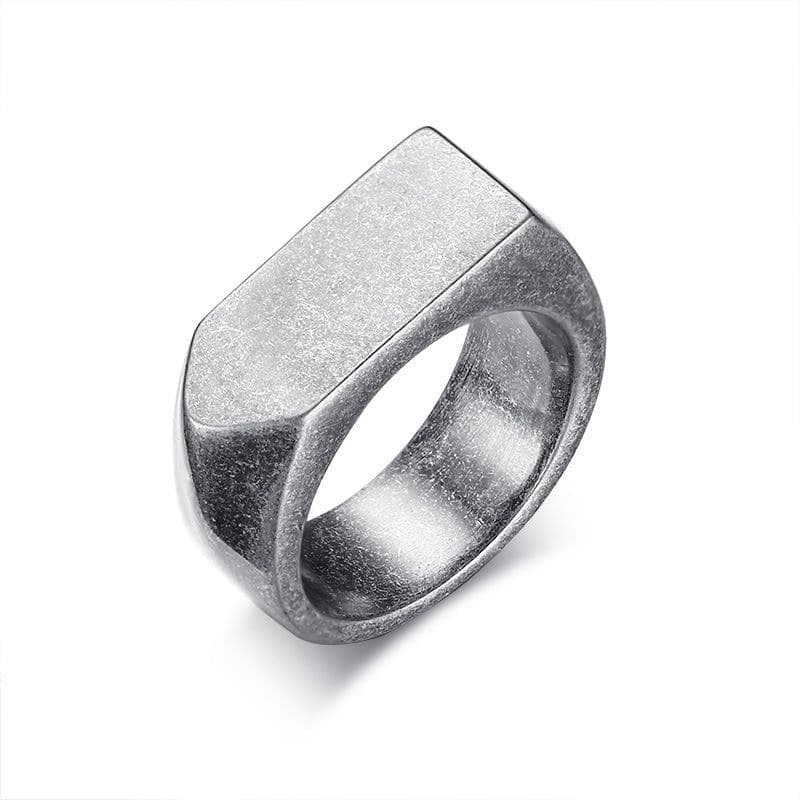 image-New Arrival Stainless Steel Trendy Brand Arrow Ring European and American Style Personalized Men's Ring Can Be Engraved RC-381