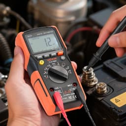 image-VEVOR Digital Multimeter, 6000-Count TRMS DC/AC Voltmeter Current Tester, Auto-Ranging Multimeter for Current Voltage Resistance Capacitance Temperature Diodes Continuity Low Impedance Measurment