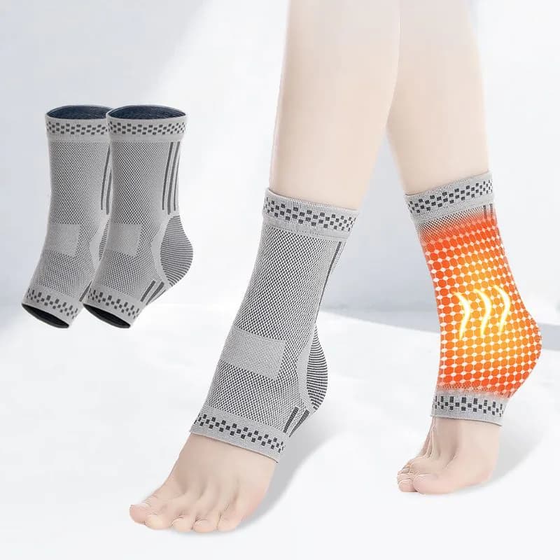 image-Graphene Ankle Brace, Warm Ankle Support Ankle Compression Sleeve Foot & Ankle Brace Socks For Sprained Ankle Compression Sleeve - Ankle Support For Women & Men - Tendonitis & Arthritis Ankle Brace