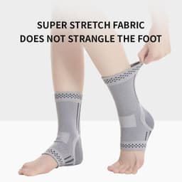 image-Graphene Ankle Brace, Warm Ankle Support Ankle Compression Sleeve Foot & Ankle Brace Socks For Sprained Ankle Compression Sleeve - Ankle Support For Women & Men - Tendonitis & Arthritis Ankle Brace