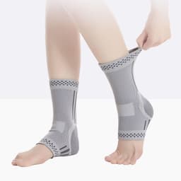 image-Graphene Ankle Brace, Warm Ankle Support Ankle Compression Sleeve Foot & Ankle Brace Socks For Sprained Ankle Compression Sleeve - Ankle Support For Women & Men - Tendonitis & Arthritis Ankle Brace