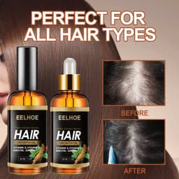 image-EELHOE Herb Hair Hairdressing Hair Care Essential Oil Hair Strong Hair Reduce Hair Loss Broken Hair Hair Care Essential Oil