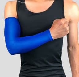 image-1Pcs Breathable Quick Dry UV Protection Running Arm Sleeves Basketball Elbow Pad Fitness Armguards Sports Cycling Arm Warmers