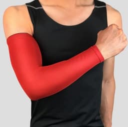 image-1Pcs Breathable Quick Dry UV Protection Running Arm Sleeves Basketball Elbow Pad Fitness Armguards Sports Cycling Arm Warmers
