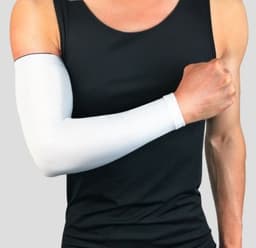 image-1Pcs Breathable Quick Dry UV Protection Running Arm Sleeves Basketball Elbow Pad Fitness Armguards Sports Cycling Arm Warmers