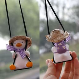 image-Car Swing Duck Automobile Hanging Ornament Cross-border Foreign Trade Car Rearview Mirror Pendant To Swing Duck Automobile Hanging Ornament