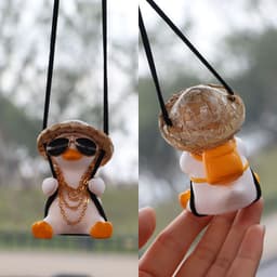 image-Car Swing Duck Automobile Hanging Ornament Cross-border Foreign Trade Car Rearview Mirror Pendant To Swing Duck Automobile Hanging Ornament