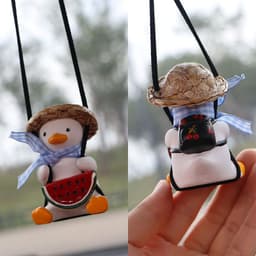 image-Car Swing Duck Automobile Hanging Ornament Cross-border Foreign Trade Car Rearview Mirror Pendant To Swing Duck Automobile Hanging Ornament