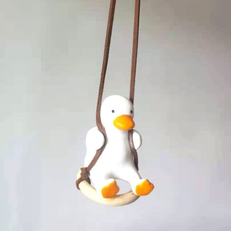 image-Car Swing Duck Automobile Hanging Ornament Cross-border Foreign Trade Car Rearview Mirror Pendant To Swing Duck Automobile Hanging Ornament