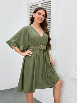 image-Plus Size Fat Women Dress Fashion Party Skirt
