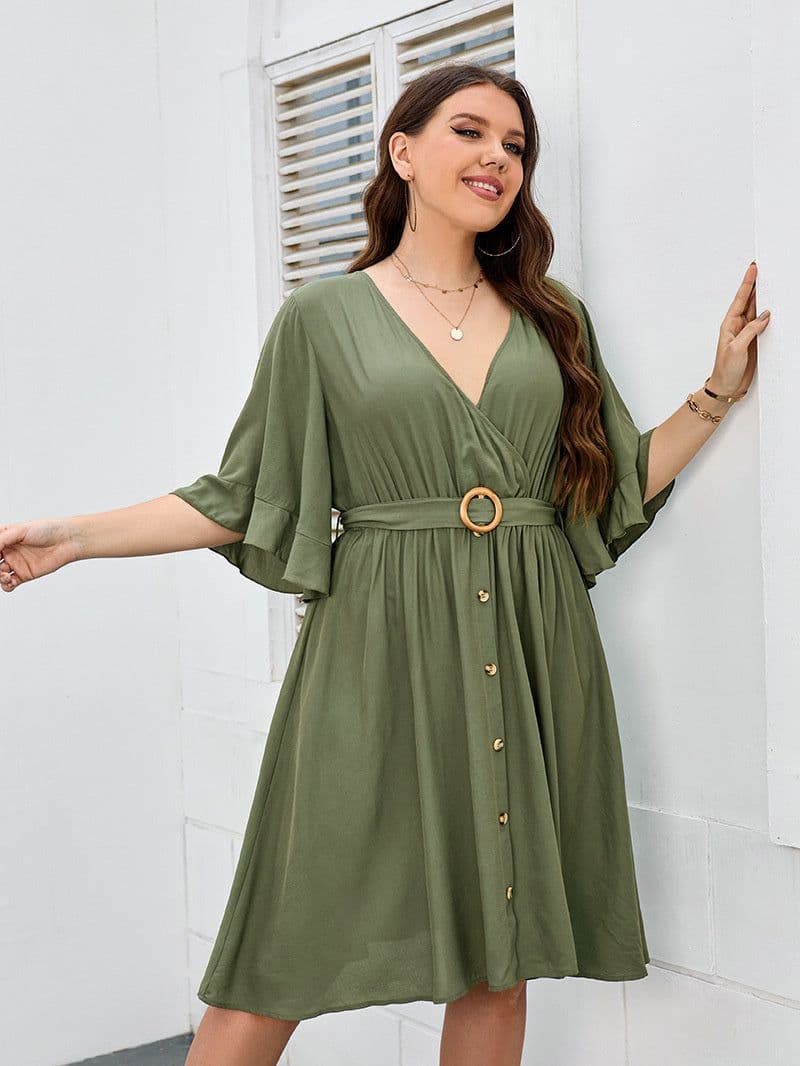 image-Plus Size Fat Women Dress Fashion Party Skirt