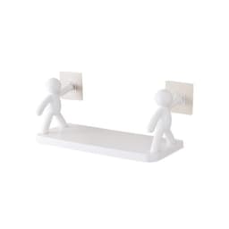 image-Kitchen Mounted Shelves Helpful Wash Basin Storage Holder Little Man Doll Design Wall Mounted Shelves
