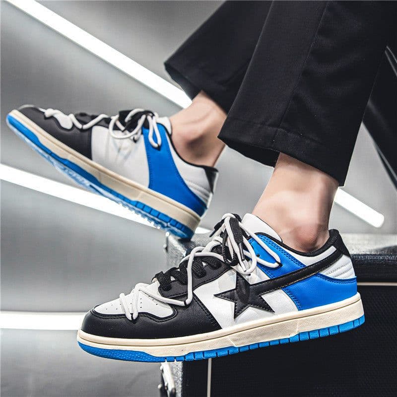 image-Men's Colorblock Sneakers Low-top Casual Board Shoes