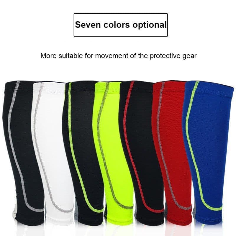 image-1PC Men Women Running Bicycle Calf Leg Brace Support Stretch Sleeve Compression Exercise Leggings Basketball Football Knee Pads