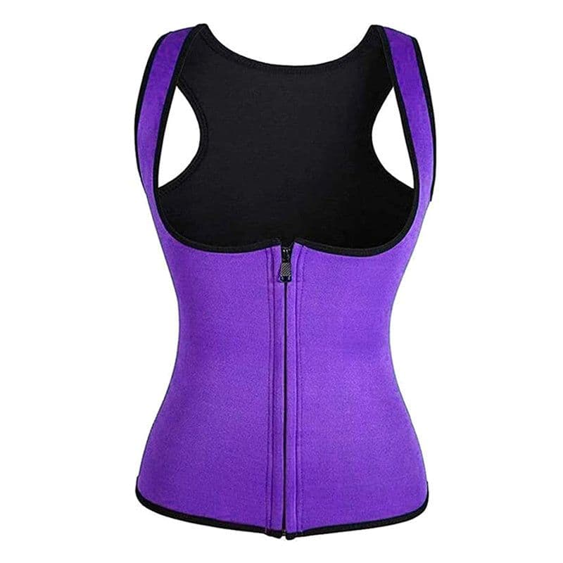 image-Zipper-Style Ladies Body Tummy Court Corset, Yoga Wear, Fitness Vest, Shapewear