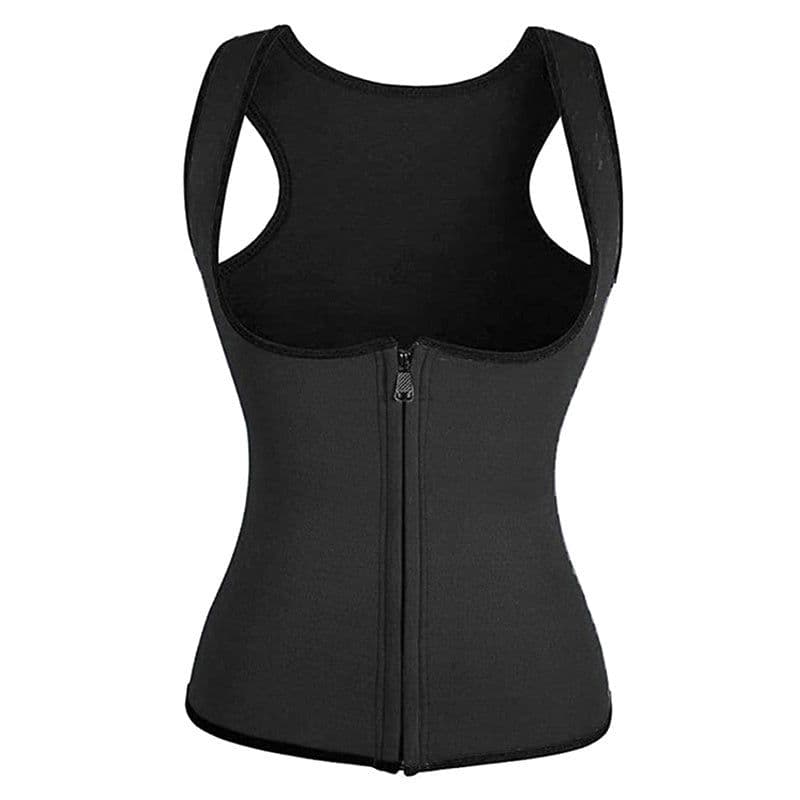 image-Zipper-Style Ladies Body Tummy Court Corset, Yoga Wear, Fitness Vest, Shapewear