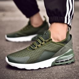 image-Badminton Sneakers Plus Size Men's Shoes Air Cushion Shoes Shock-absorbing Mesh Breathable Casual Running Shoes