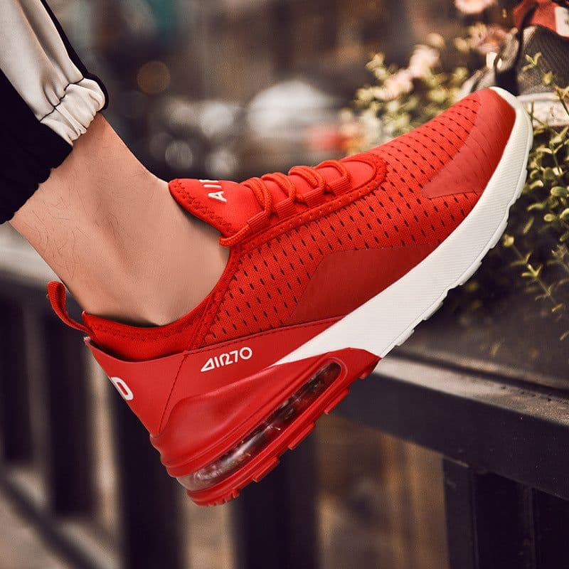 image-Badminton Sneakers Plus Size Men's Shoes Air Cushion Shoes Shock-absorbing Mesh Breathable Casual Running Shoes