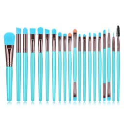 image-20pc Fluorescent Color Makeup Brush Set Blush Brush Powder Brush Eye Shadow Brush Lip Brush Mascara Brush