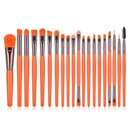 image-20pc Fluorescent Color Makeup Brush Set Blush Brush Powder Brush Eye Shadow Brush Lip Brush Mascara Brush
