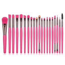 image-20pc Fluorescent Color Makeup Brush Set Blush Brush Powder Brush Eye Shadow Brush Lip Brush Mascara Brush