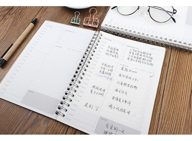image-Daily Planner Schedule Work Efficiency Stationery Book