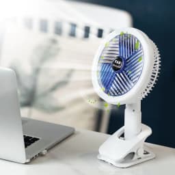 image-Desktop Electric Fan Clip Fan Rechargeable Office Student Dormitory With Desk Lamp Fan Wall Hanging Small Mute Fan