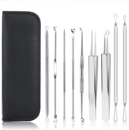 image-Blackhead Remover Blackhead Removal Suit Pimple Pin 9-piece Set