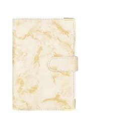 image-Spot Cross-border A6 Loose-leaf Binder Journal Book Marbling Notebook Leather PU6 Hole Loose Spiral Notebook Cash Budget