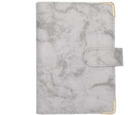 image-Spot Cross-border A6 Loose-leaf Binder Journal Book Marbling Notebook Leather PU6 Hole Loose Spiral Notebook Cash Budget
