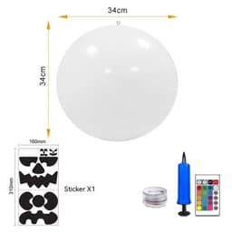 image-LED Halloween Light Luminous Ball Pumpkin Lamp Solar Charging Outdoor Waterproof Halloween Decorations Ornaments