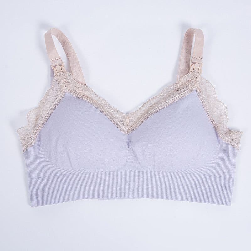 image-Pregnant Women Breastfeeding Bra No Rims - Anti-Sagging One-Handed (60 characters)