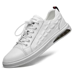 image-Men's Casual Shoes With Thick Sole Leather Reinforced By Sewing Thread