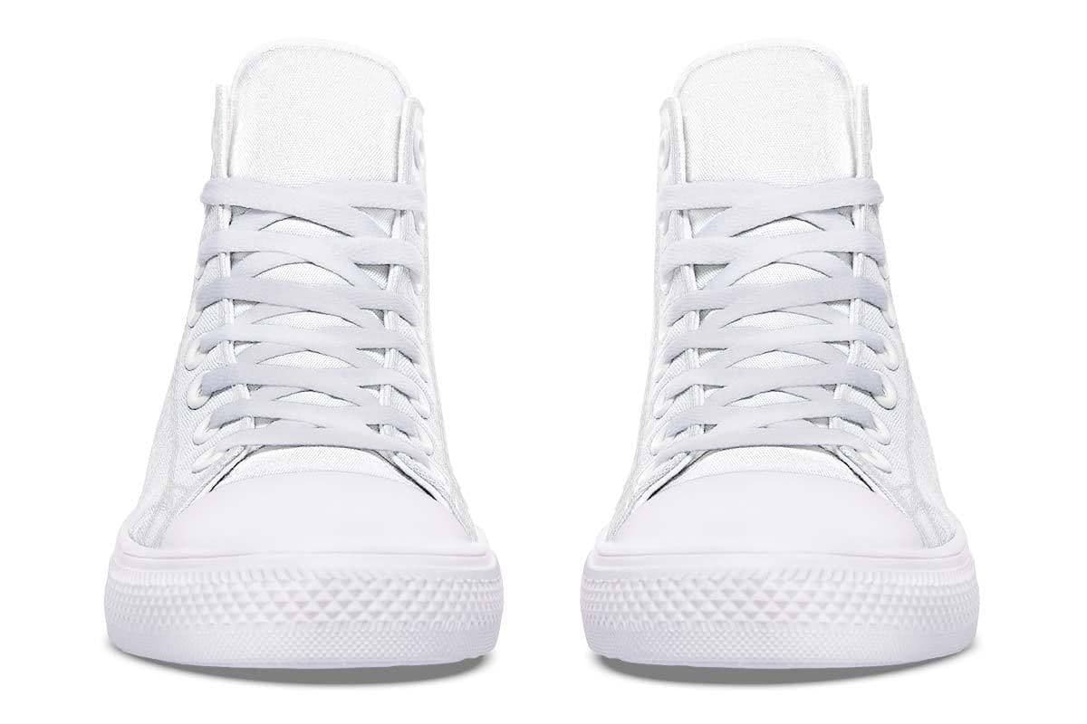image-Printed Couple High Top Canvas Shoes