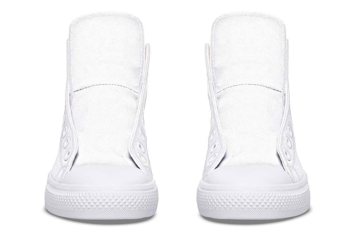 image-Printed Couple High Top Canvas Shoes